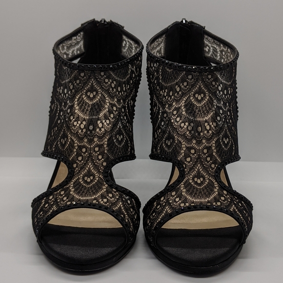 Lace & Rhinestone Heels - Picture 2 of 8